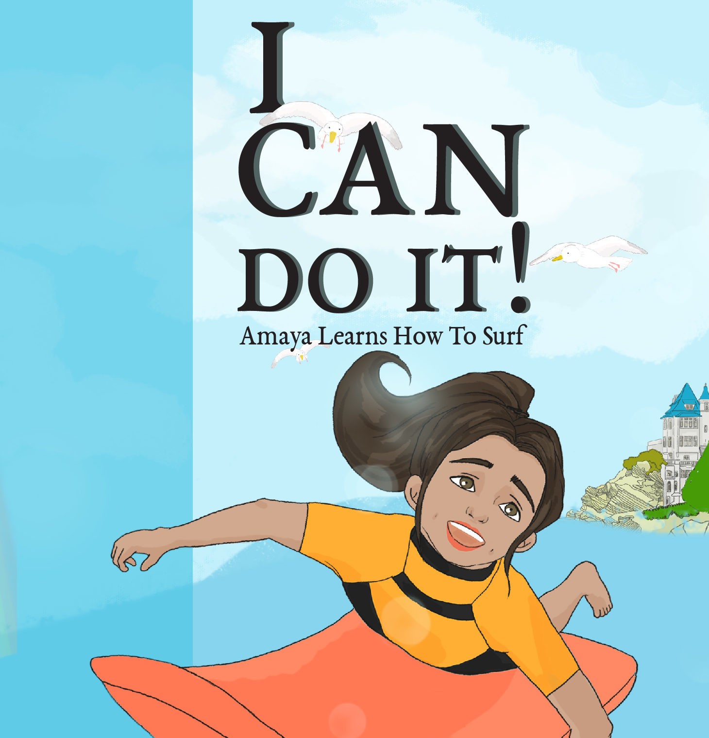 I CAN DO IT! – Amaya learns how to surf
